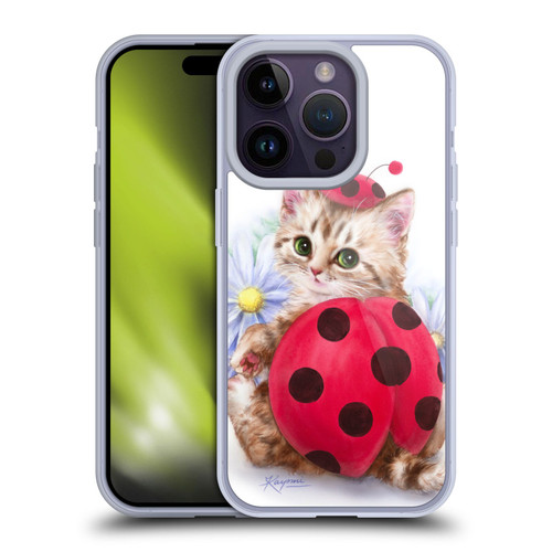 Kayomi Harai Animals And Fantasy Kitten Cat Lady Bug Soft Gel Case for Apple iPhone 14 Pro