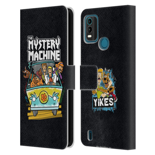 Scooby-Doo Mystery Inc. Grunge Mystery Machine Leather Book Wallet Case Cover For Nokia G11 Plus