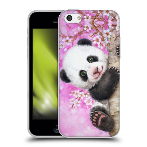 Kayomi Harai Animals And Fantasy Cherry Blossom Panda Soft Gel Case for Apple iPhone 5c