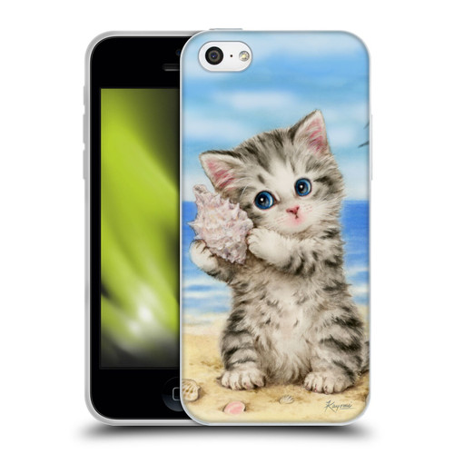 Kayomi Harai Animals And Fantasy Seashell Kitten At Beach Soft Gel Case for Apple iPhone 5c