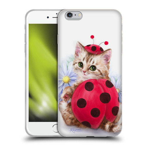 Kayomi Harai Animals And Fantasy Kitten Cat Lady Bug Soft Gel Case for Apple iPhone 6 Plus / iPhone 6s Plus