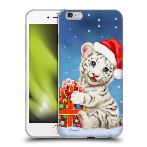 Kayomi Harai Animals And Fantasy White Tiger Christmas Gift Soft Gel Case for Apple iPhone 6 Plus / iPhone 6s Plus