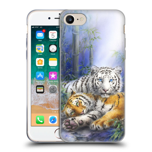 Kayomi Harai Animals And Fantasy Asian Tiger Couple Soft Gel Case for Apple iPhone 7 / 8 / SE 2020 & 2022