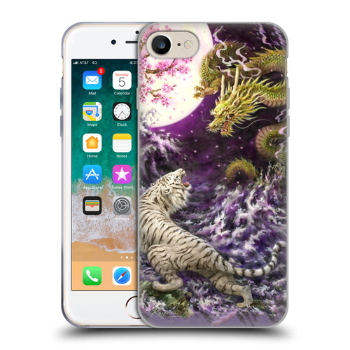 Kayomi Harai Animals And Fantasy Asian Tiger & Dragon Soft Gel Case for Apple iPhone 7 / 8 / SE 2020 & 2022