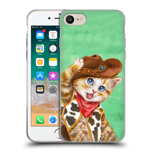 Kayomi Harai Animals And Fantasy Cowboy Kitten Soft Gel Case for Apple iPhone 7 / 8 / SE 2020 & 2022