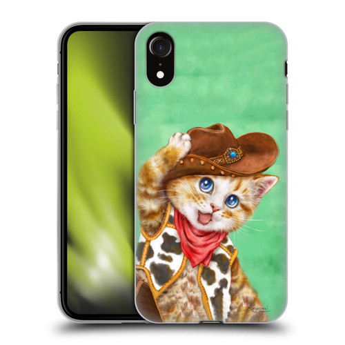 Kayomi Harai Animals And Fantasy Cowboy Kitten Soft Gel Case for Apple iPhone XR