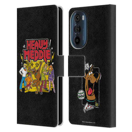 Scooby-Doo Mystery Inc. Heavy Meddle Leather Book Wallet Case Cover For Motorola Edge 30