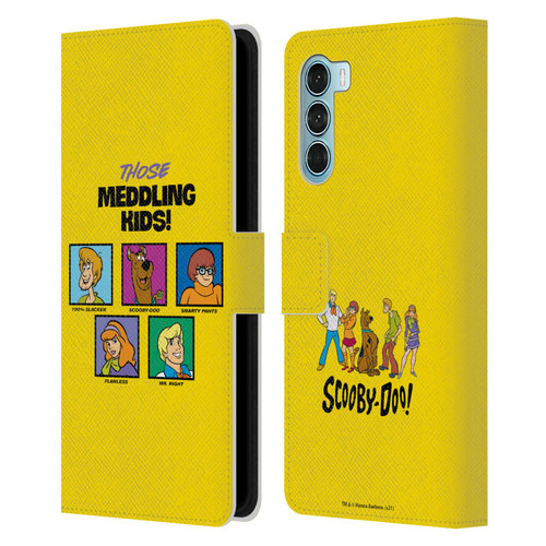 Scooby-Doo Mystery Inc. Meddling Kids Leather Book Wallet Case Cover For Motorola Edge S30 / Moto G200 5G