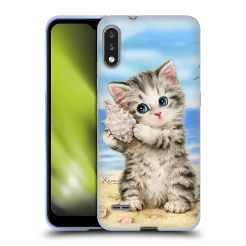 Kayomi Harai Animals And Fantasy Seashell Kitten At Beach Soft Gel Case for LG K22