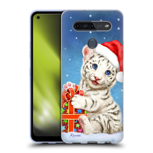 Kayomi Harai Animals And Fantasy White Tiger Christmas Gift Soft Gel Case for LG K51S