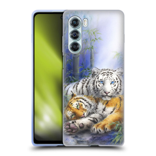 Kayomi Harai Animals And Fantasy Asian Tiger Couple Soft Gel Case for Motorola Edge S30 / Moto G200 5G