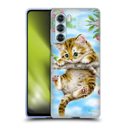 Kayomi Harai Animals And Fantasy Cherry Tree Kitten Soft Gel Case for Motorola Edge S30 / Moto G200 5G