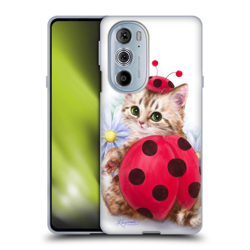 Kayomi Harai Animals And Fantasy Kitten Cat Lady Bug Soft Gel Case for Motorola Edge X30