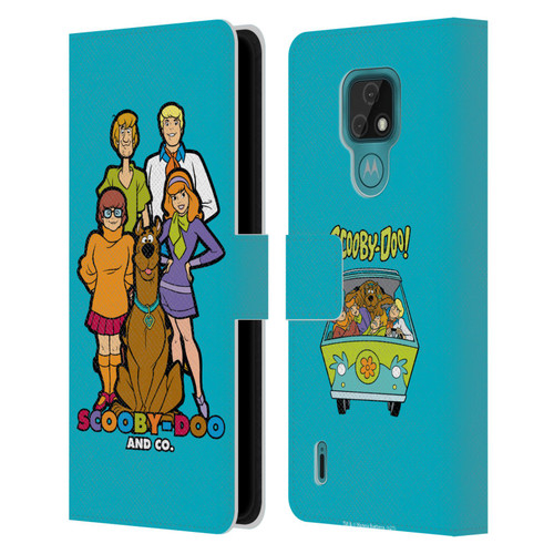 Scooby-Doo Mystery Inc. Scooby-Doo And Co. Leather Book Wallet Case Cover For Motorola Moto E7