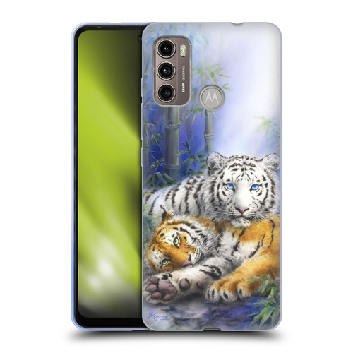 Kayomi Harai Animals And Fantasy Asian Tiger Couple Soft Gel Case for Motorola Moto G60 / Moto G40 Fusion