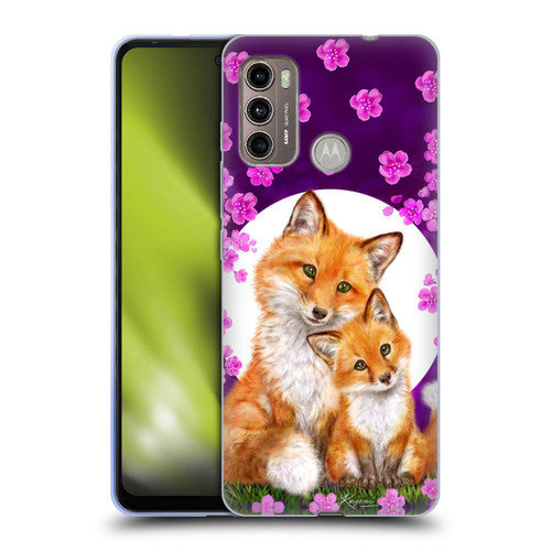 Kayomi Harai Animals And Fantasy Mother & Baby Fox Soft Gel Case for Motorola Moto G60 / Moto G40 Fusion