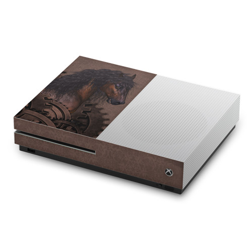 Simone Gatterwe Steampunk Horse Mechanical Gear Vinyl Sticker Skin Decal Cover for Microsoft Xbox One S Console