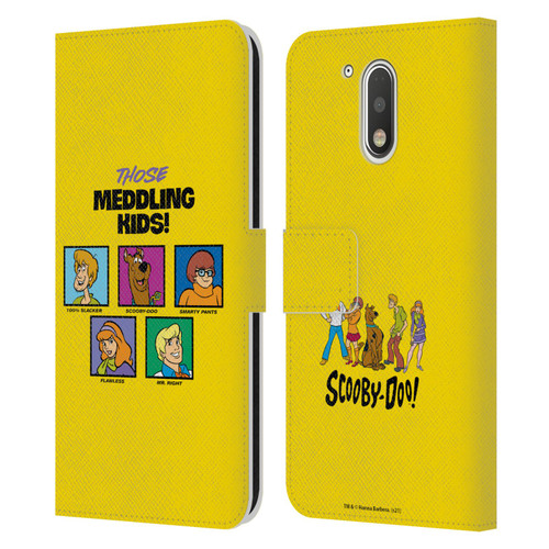 Scooby-Doo Mystery Inc. Meddling Kids Leather Book Wallet Case Cover For Motorola Moto G41