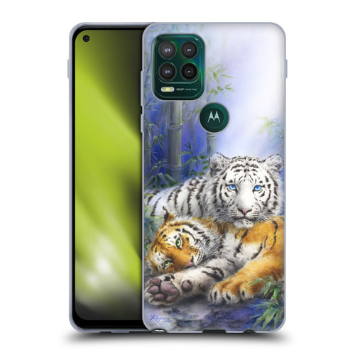 Kayomi Harai Animals And Fantasy Asian Tiger Couple Soft Gel Case for Motorola Moto G Stylus 5G 2021