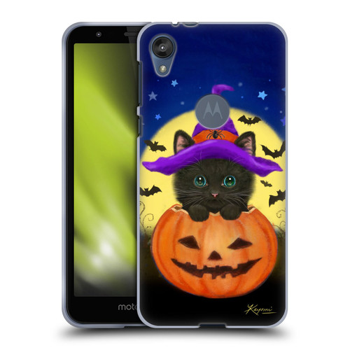 Kayomi Harai Animals And Fantasy Halloween With Cat Soft Gel Case for Motorola Moto E6