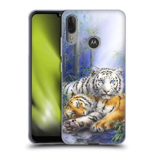 Kayomi Harai Animals And Fantasy Asian Tiger Couple Soft Gel Case for Motorola Moto E6 Plus