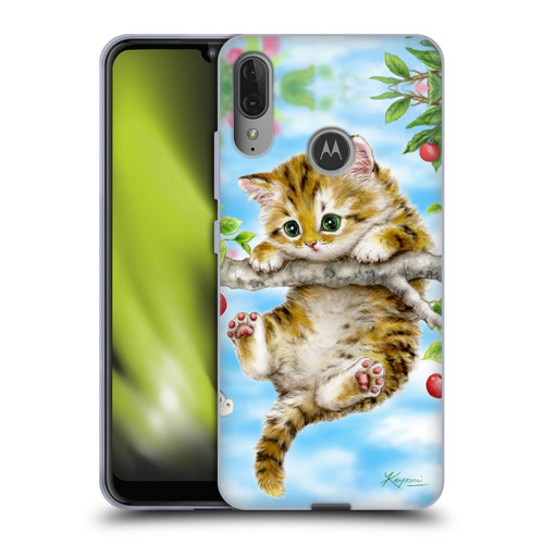 Kayomi Harai Animals And Fantasy Cherry Tree Kitten Soft Gel Case for Motorola Moto E6 Plus