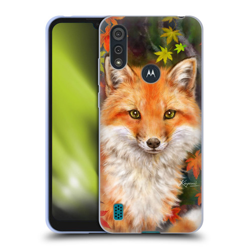 Kayomi Harai Animals And Fantasy Fox With Autumn Leaves Soft Gel Case for Motorola Moto E6s (2020)