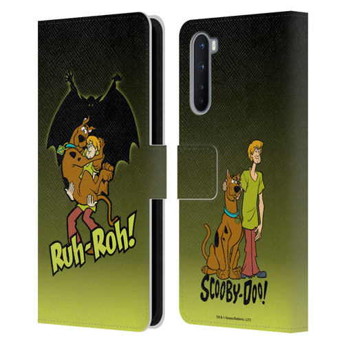 Scooby-Doo Mystery Inc. Ruh-Roh Leather Book Wallet Case Cover For OnePlus Nord 5G