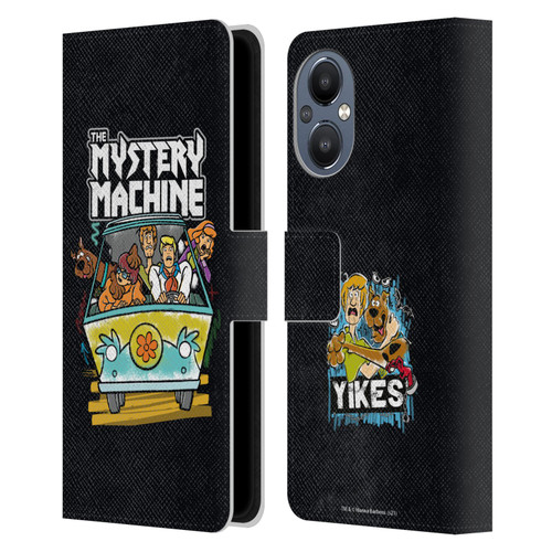 Scooby-Doo Mystery Inc. Grunge Mystery Machine Leather Book Wallet Case Cover For OnePlus Nord N20 5G