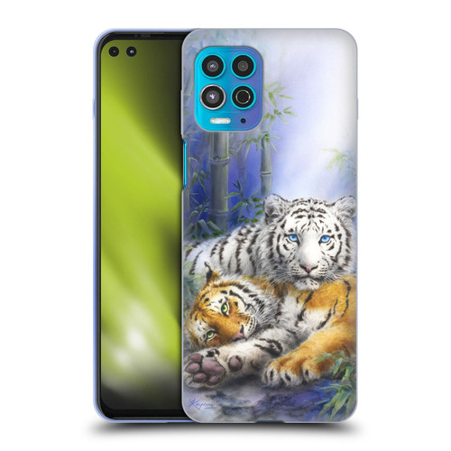 Kayomi Harai Animals And Fantasy Asian Tiger Couple Soft Gel Case for Motorola Moto G100