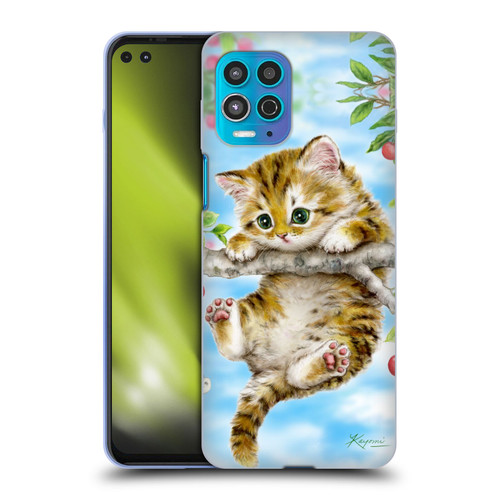 Kayomi Harai Animals And Fantasy Cherry Tree Kitten Soft Gel Case for Motorola Moto G100