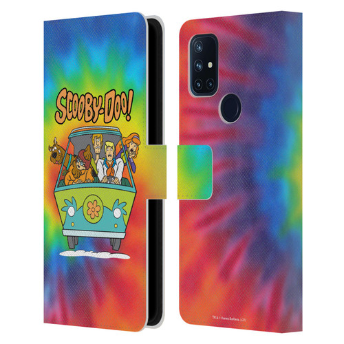 Scooby-Doo Mystery Inc. Tie Dye Leather Book Wallet Case Cover For OnePlus Nord N10 5G