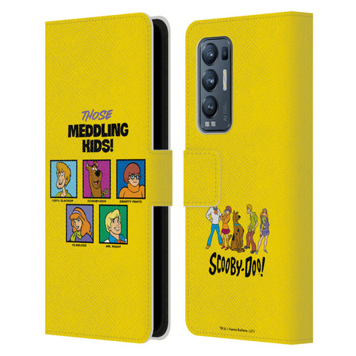 Scooby-Doo Mystery Inc. Meddling Kids Leather Book Wallet Case Cover For OPPO Find X3 Neo / Reno5 Pro+ 5G