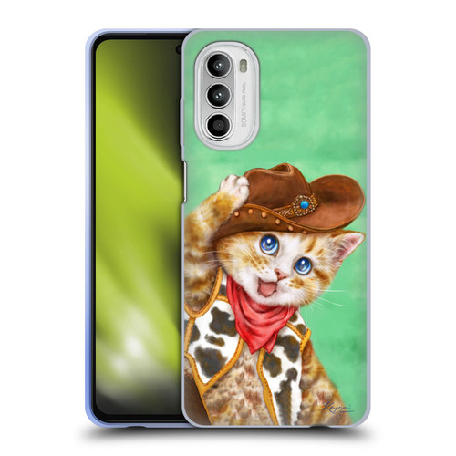 Kayomi Harai Animals And Fantasy Cowboy Kitten Soft Gel Case for Motorola Moto G52
