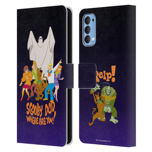 Scooby-Doo Mystery Inc. Where Are You? Leather Book Wallet Case Cover For OPPO Reno 4 5G