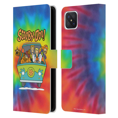 Scooby-Doo Mystery Inc. Tie Dye Leather Book Wallet Case Cover For OPPO Reno4 Z 5G
