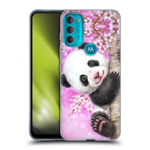 Kayomi Harai Animals And Fantasy Cherry Blossom Panda Soft Gel Case for Motorola Moto G71 5G