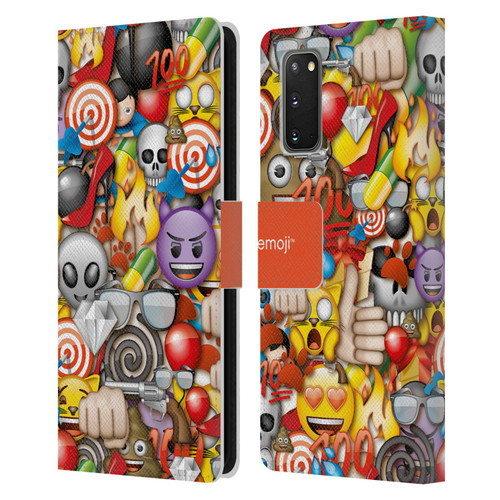 emoji® Full Patterns Assorted Leather Book Wallet Case Cover For Samsung Galaxy S20 / S20 5G