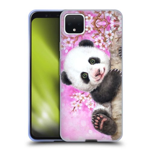 Kayomi Harai Animals And Fantasy Cherry Blossom Panda Soft Gel Case for Google Pixel 4 XL