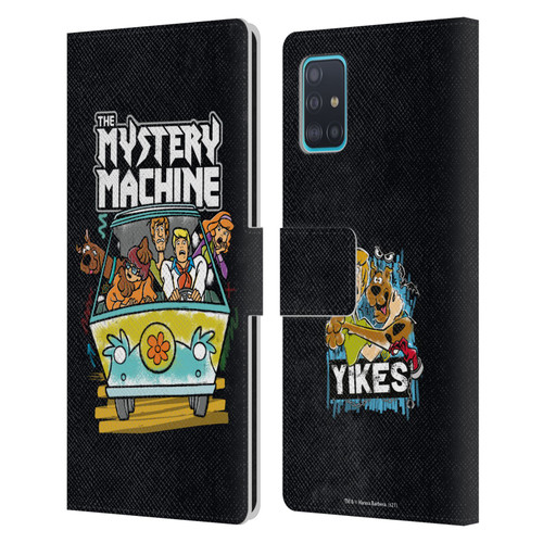 Scooby-Doo Mystery Inc. Grunge Mystery Machine Leather Book Wallet Case Cover For Samsung Galaxy A51 (2019)