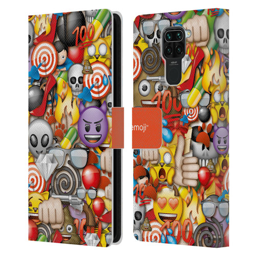 emoji® Full Patterns Assorted Leather Book Wallet Case Cover For Xiaomi Redmi Note 9 / Redmi 10X 4G