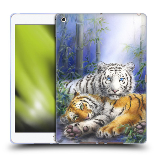 Kayomi Harai Animals And Fantasy Asian Tiger Couple Soft Gel Case for Apple iPad 10.2 2019/2020/2021