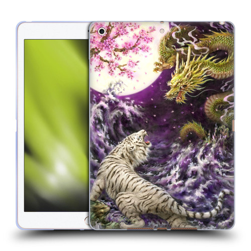 Kayomi Harai Animals And Fantasy Asian Tiger & Dragon Soft Gel Case for Apple iPad 10.2 2019/2020/2021