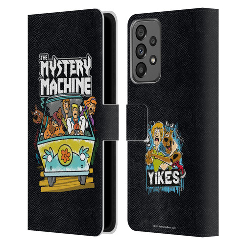 Scooby-Doo Mystery Inc. Grunge Mystery Machine Leather Book Wallet Case Cover For Samsung Galaxy A73 5G (2022)
