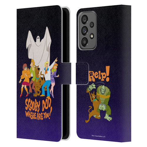 Scooby-Doo Mystery Inc. Where Are You? Leather Book Wallet Case Cover For Samsung Galaxy A73 5G (2022)