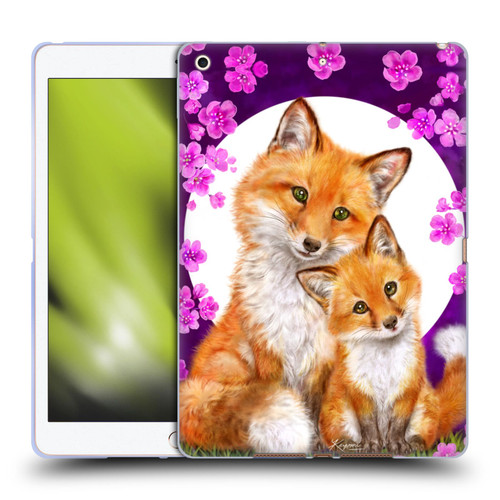 Kayomi Harai Animals And Fantasy Mother & Baby Fox Soft Gel Case for Apple iPad 10.2 2019/2020/2021