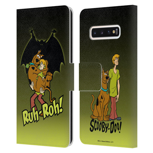 Scooby-Doo Mystery Inc. Ruh-Roh Leather Book Wallet Case Cover For Samsung Galaxy S10