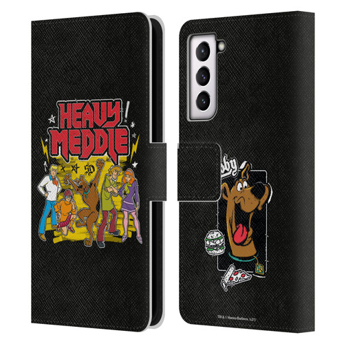 Scooby-Doo Mystery Inc. Heavy Meddle Leather Book Wallet Case Cover For Samsung Galaxy S21 5G