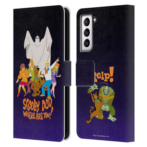 Scooby-Doo Mystery Inc. Where Are You? Leather Book Wallet Case Cover For Samsung Galaxy S21 5G