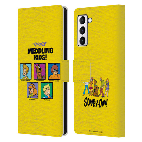 Scooby-Doo Mystery Inc. Meddling Kids Leather Book Wallet Case Cover For Samsung Galaxy S21+ 5G
